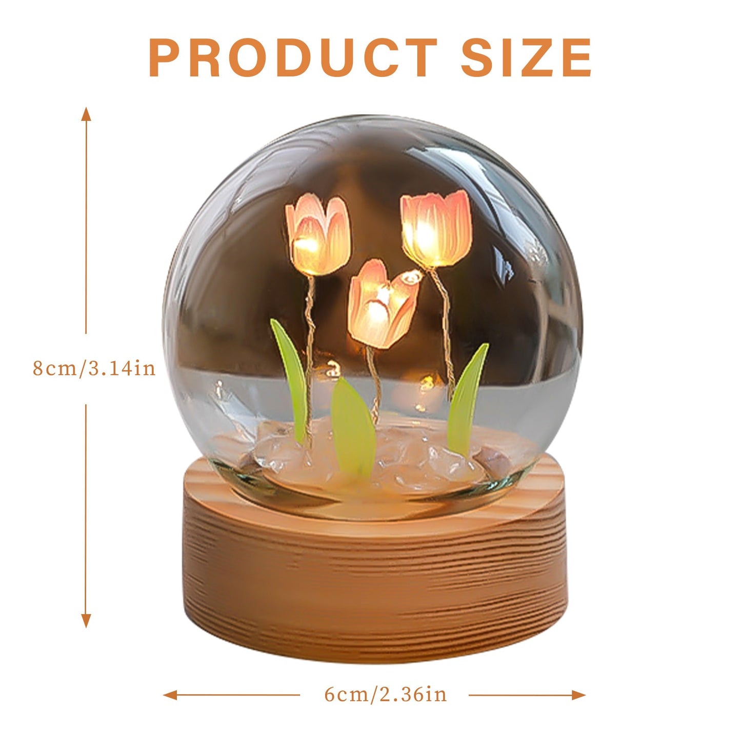 DIY Tulip Flowers LED Light DIY Handmade Night Light