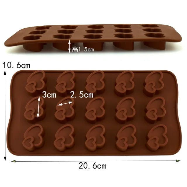 Mold 12 Chocolate Mold Fondant Patisserie Candy Bar Mold