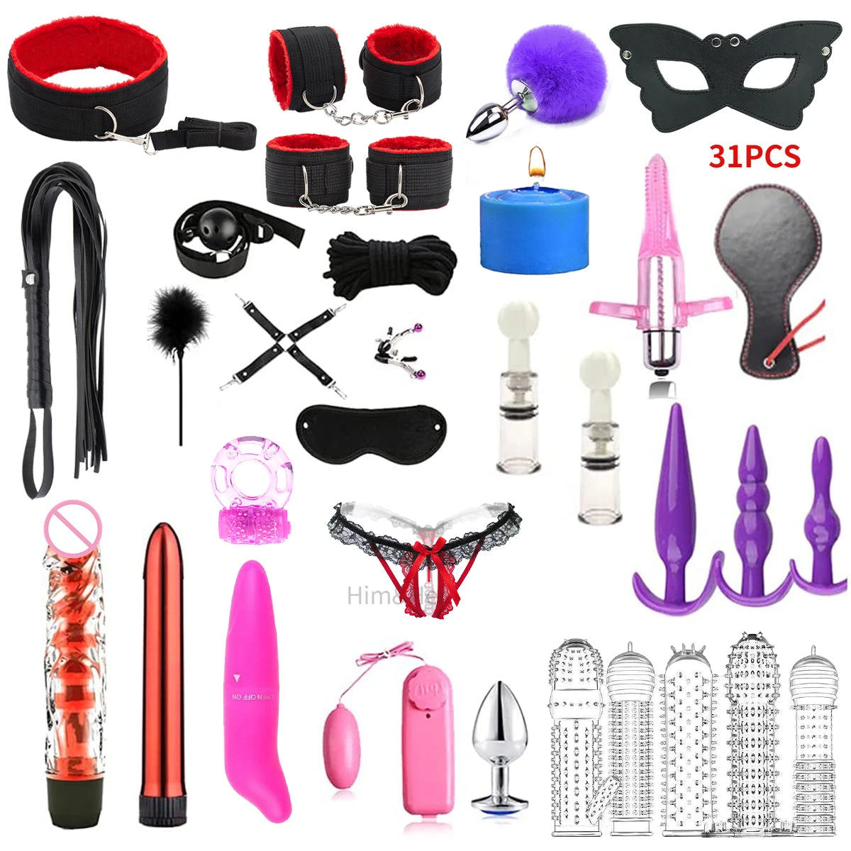 2023 NEW Vibrator Sexlove Suit Adult sex toys Bondage handcuffs whip mask sex metal anal plug female male adult Pornographic +18