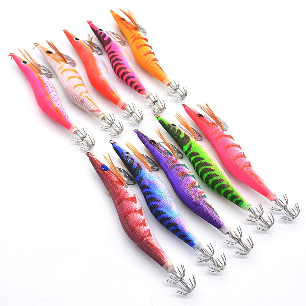 10pcs Simulation Swimbait Anti-corrosion Shrimp Fishing Lures