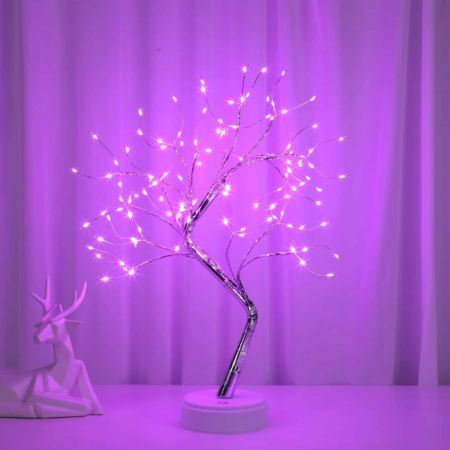 20 inch Tabletop Bonsai Tree Light Touch Switch 108 LED Lamp Tree