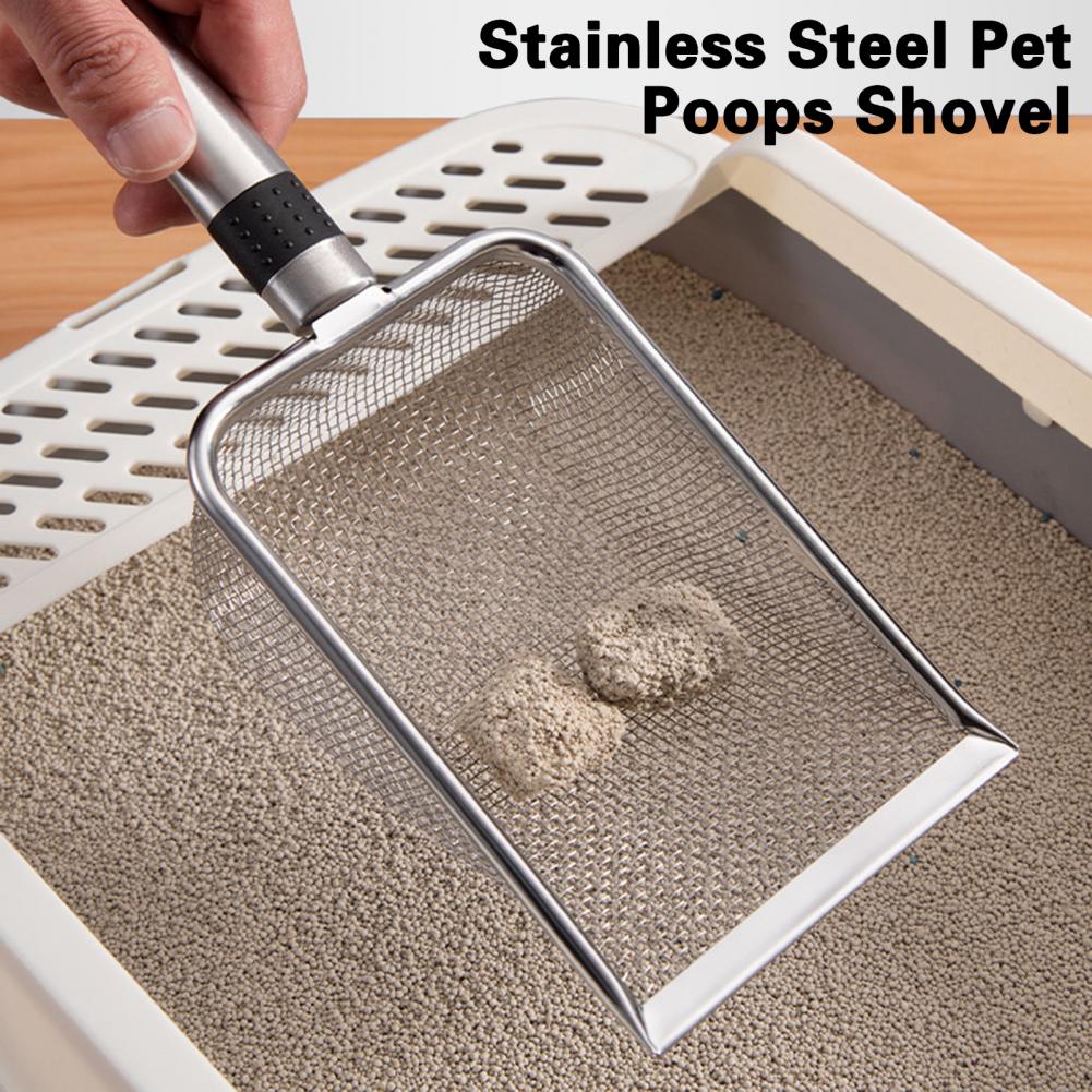 Cat Litter Scooper  Practical Easy Storage Anti-deformed  Stainless Steel Cat Litter Scooper Pet Supplies