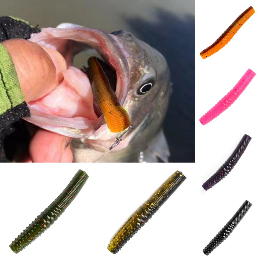 Artificial Lures 10Pcs Useful Anti-break Floating  Noodle Worm