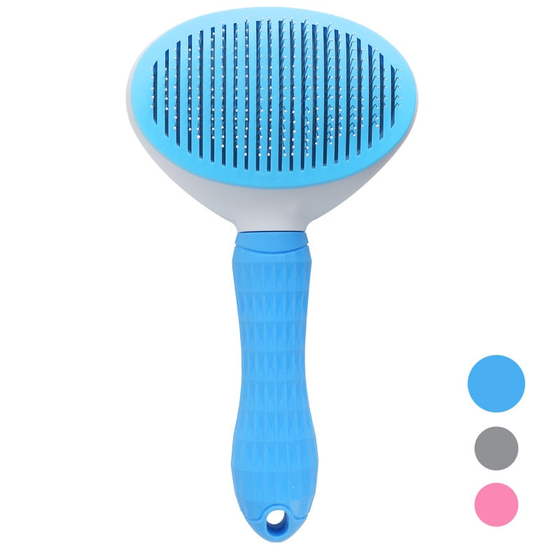 Dog Cat Massage Brush Stainless Steel Pet Grooming Combs