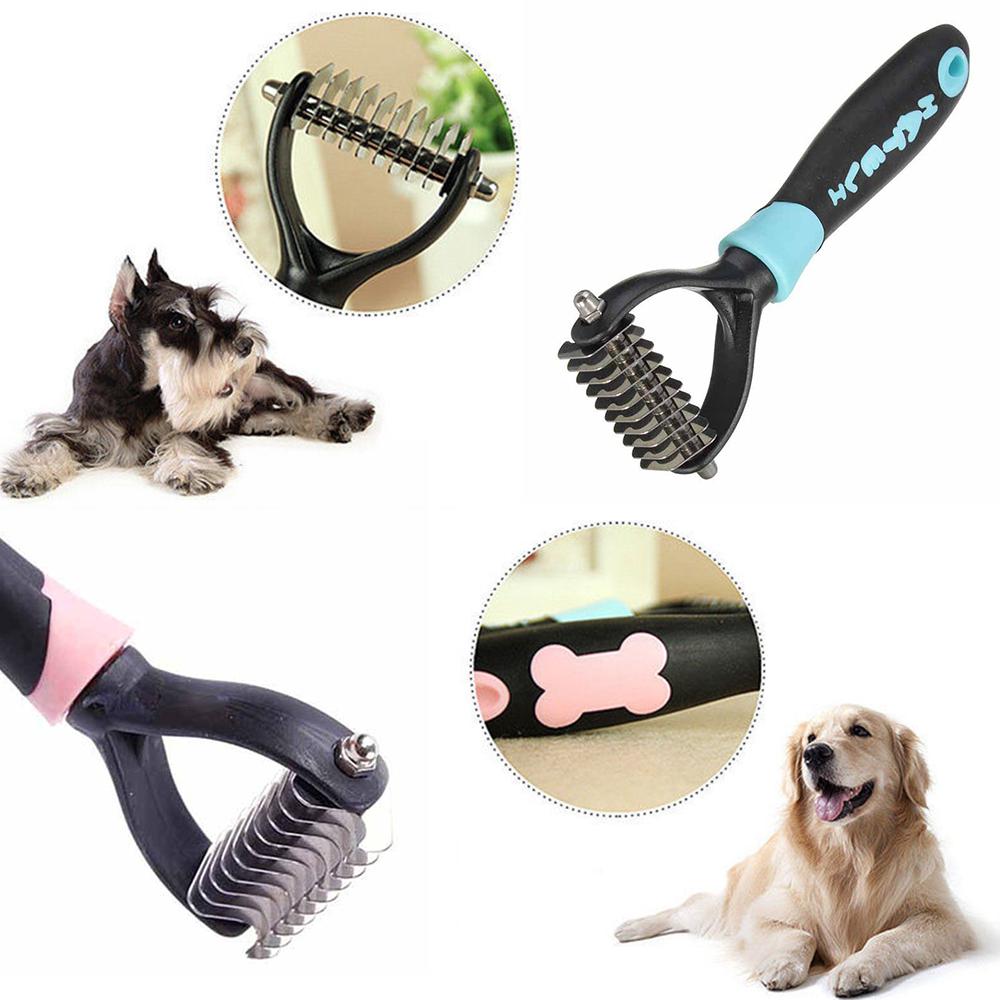 Professional Pet Deshedding Brush Dog Hair Remover Pet Fur Knot Cutte