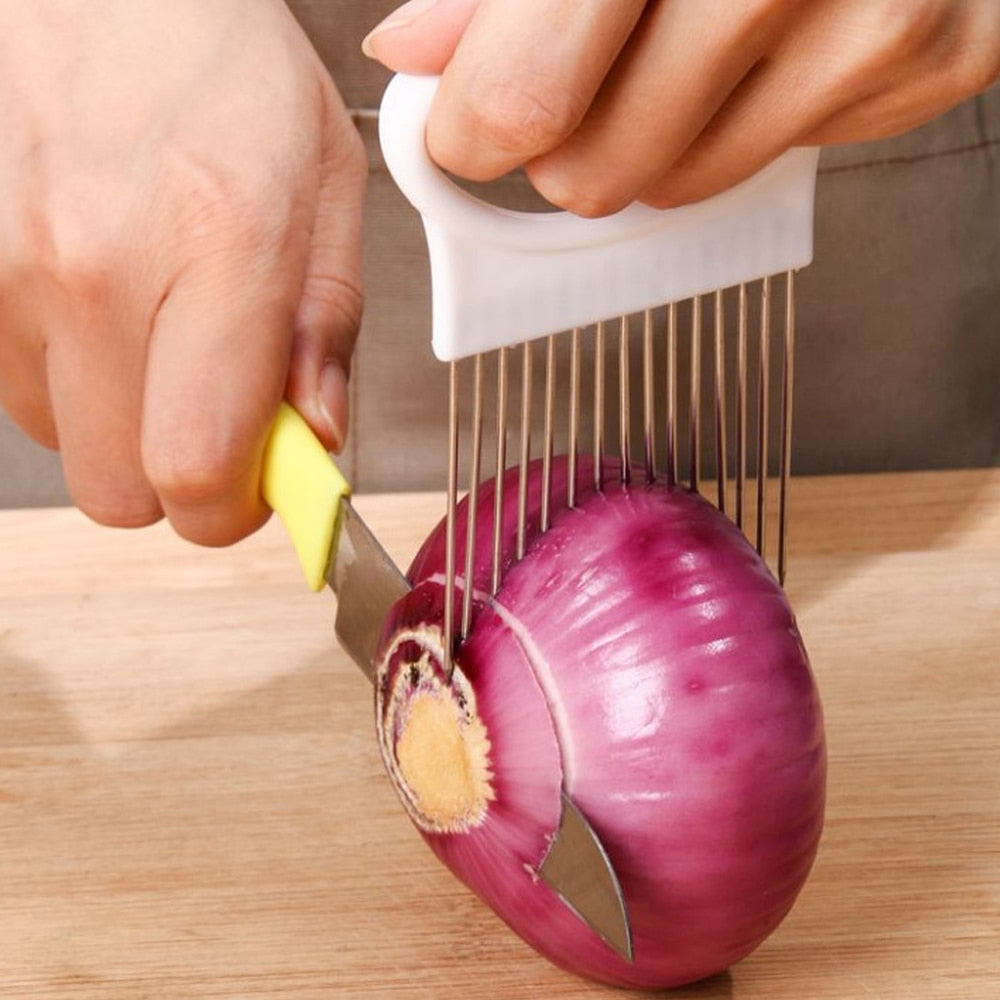 Handheld Tomato Onion Slicer Bread Clip