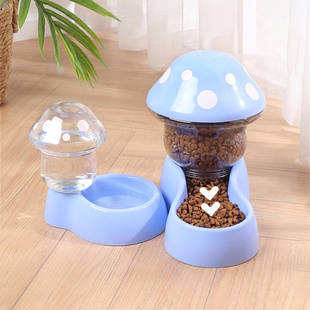 Mushroom   1.8l Cute Cat Food Bowl Mushroom Type