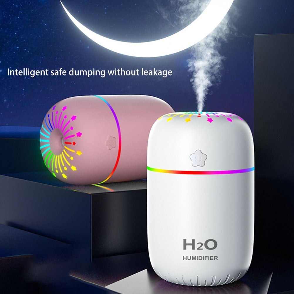 300ml Electric Aromatherapy USB Night Light Air Humidifier Home Car Desktop Aroma Oil Diffuser Mist Maker Lightweight Car Gifts