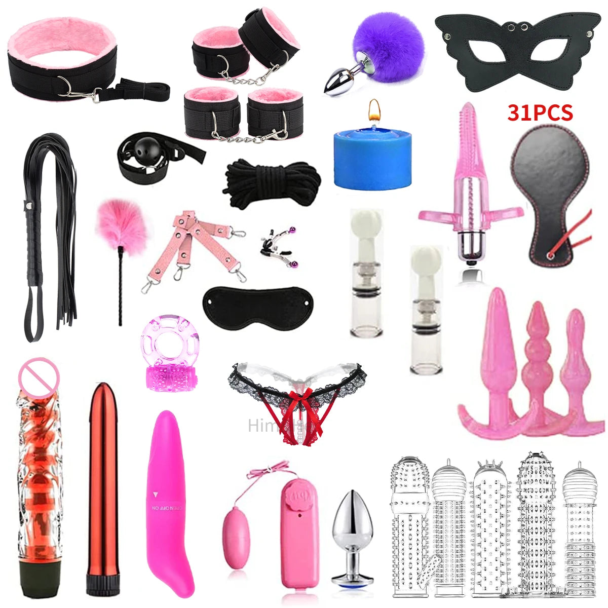 2023 NEW Vibrator Sexlove Suit Adult sex toys Bondage handcuffs whip mask sex metal anal plug female male adult Pornographic +18