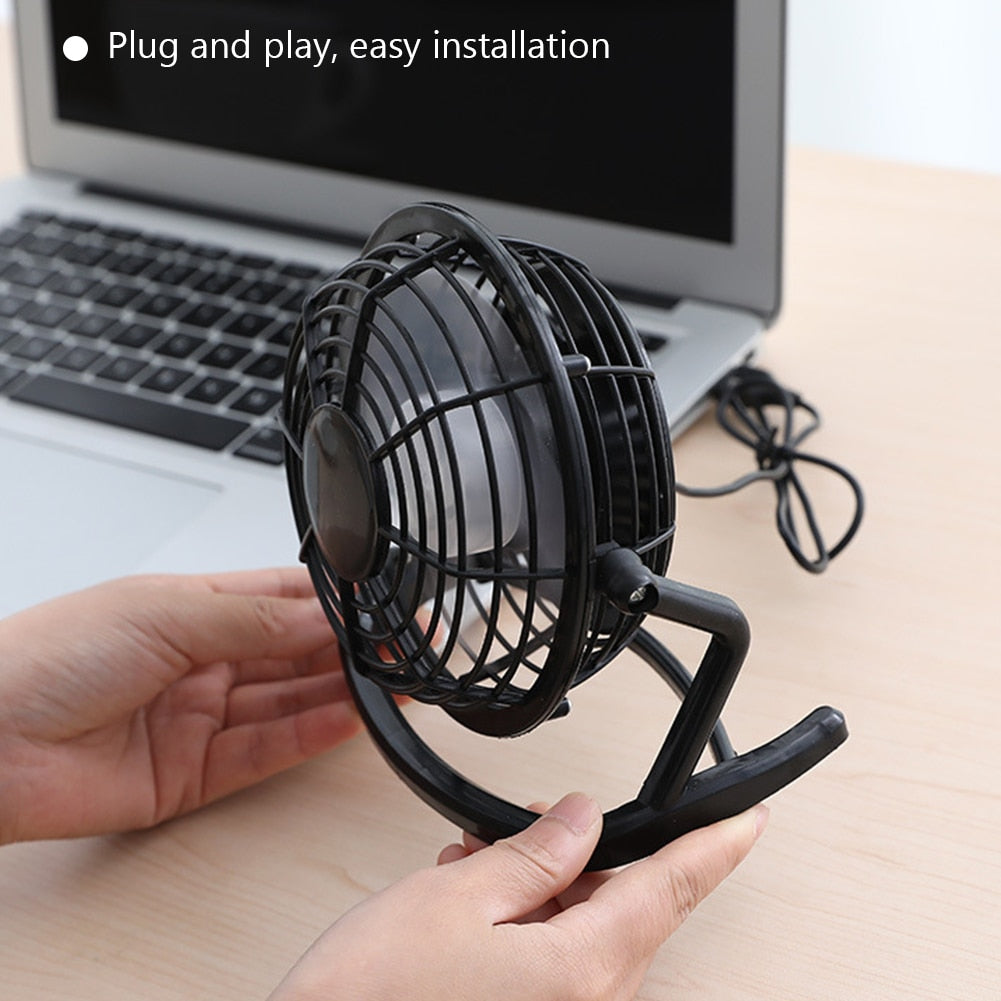 4 Inch Small Desktop Plastic Fan Mini Silent