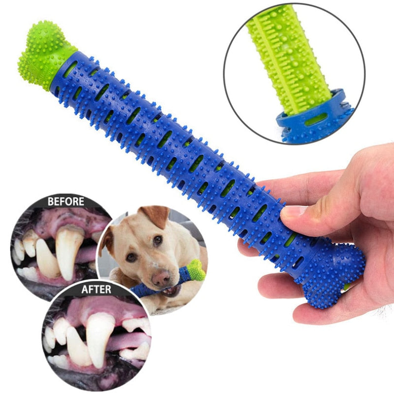 Brush Dog Toothbrush Chew Toy Stick Cleaning Massage