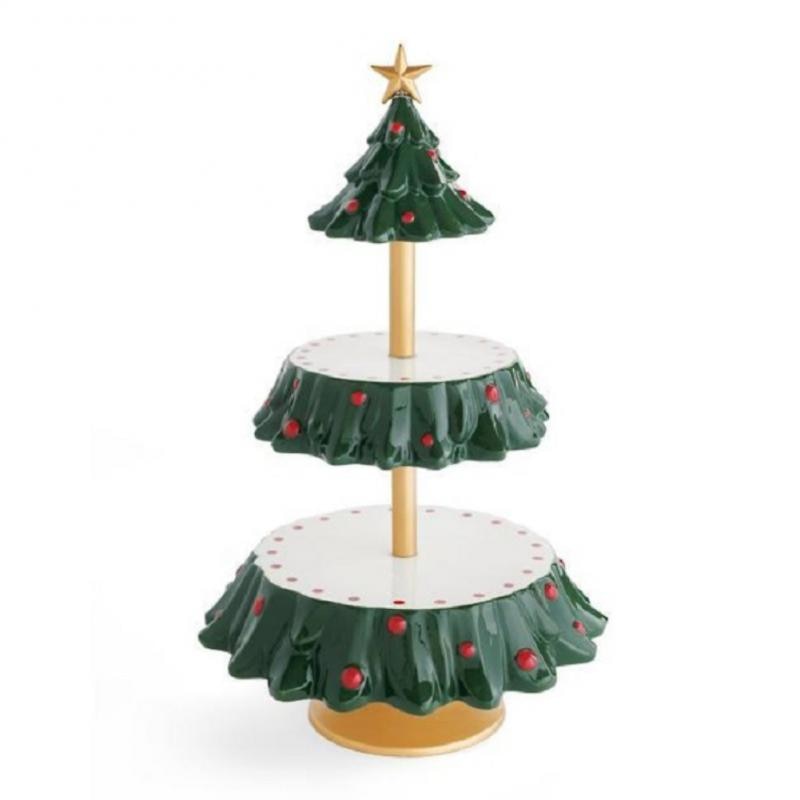 Snack Rack Christmas Tree Dessert Candy Plate Snack Tray