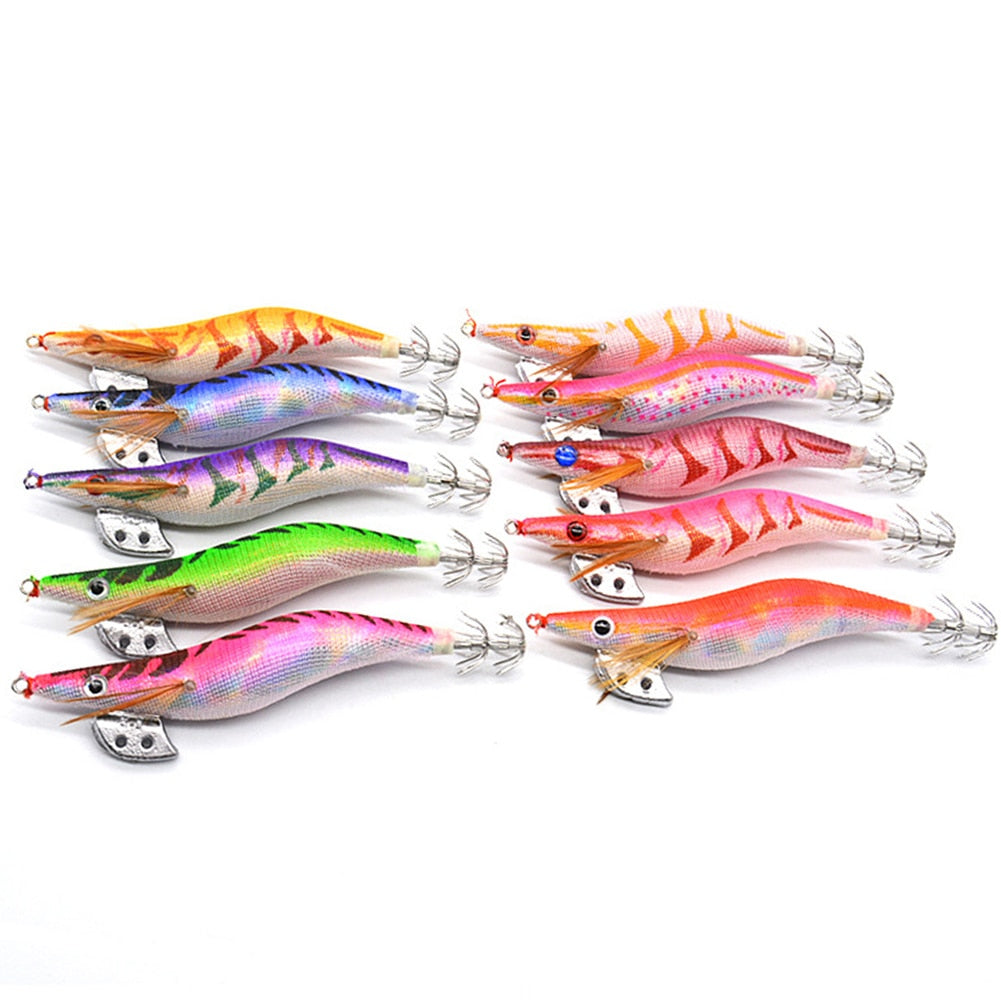 10pcs Jigging Fishing Lures Anti-corrosion Shrimp Fishing Lures