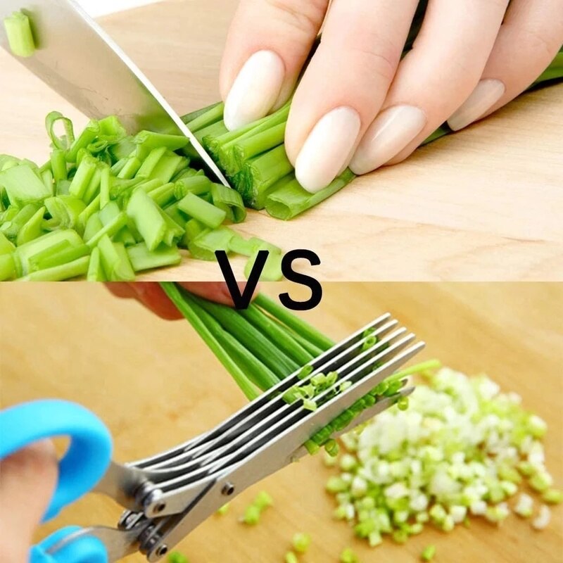 Muti-Layers Kitchen Scissors Stainless Steel Vegetable Cutter