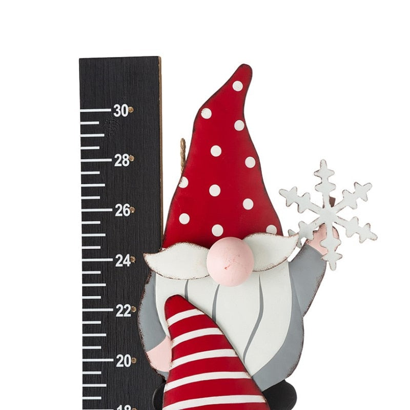 Santa Snow Gauge Christmas Decoration Outdoor Yard Snow Cards For Home Decor