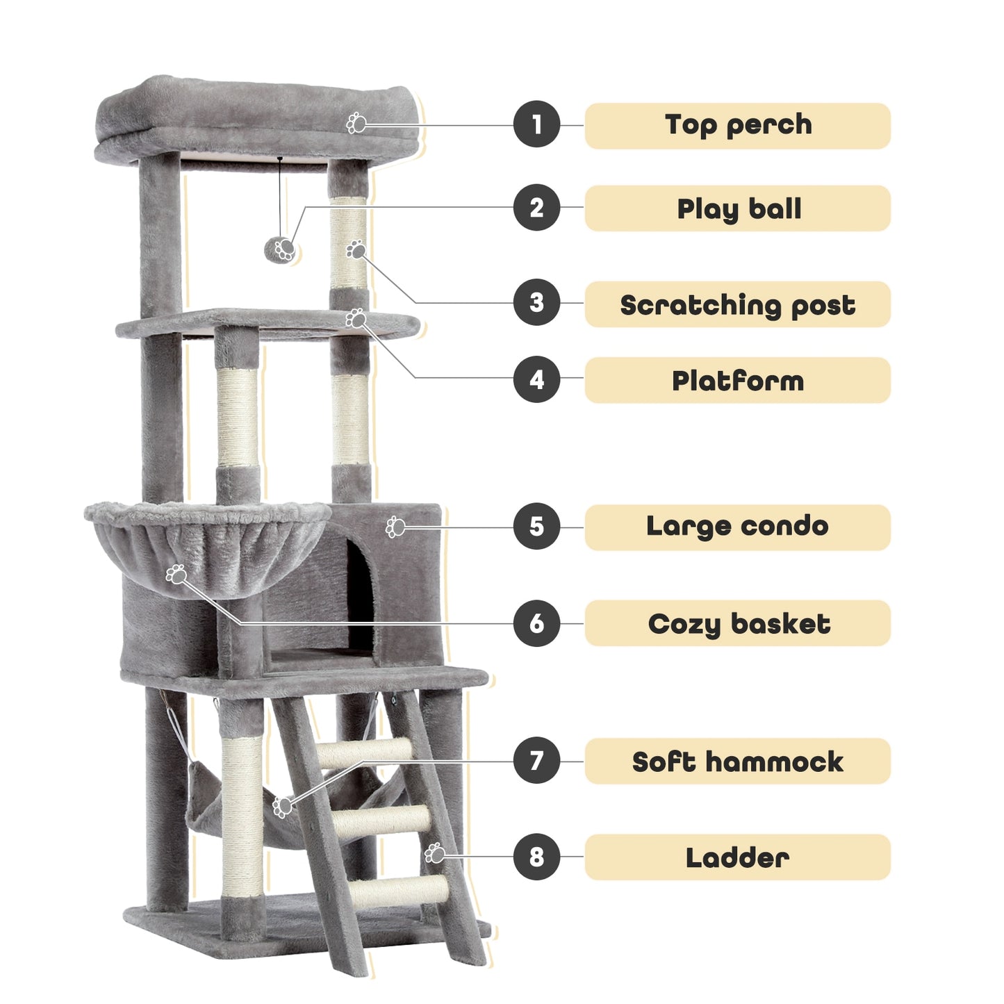 Free Shipping Luxury Cat Tree Condo