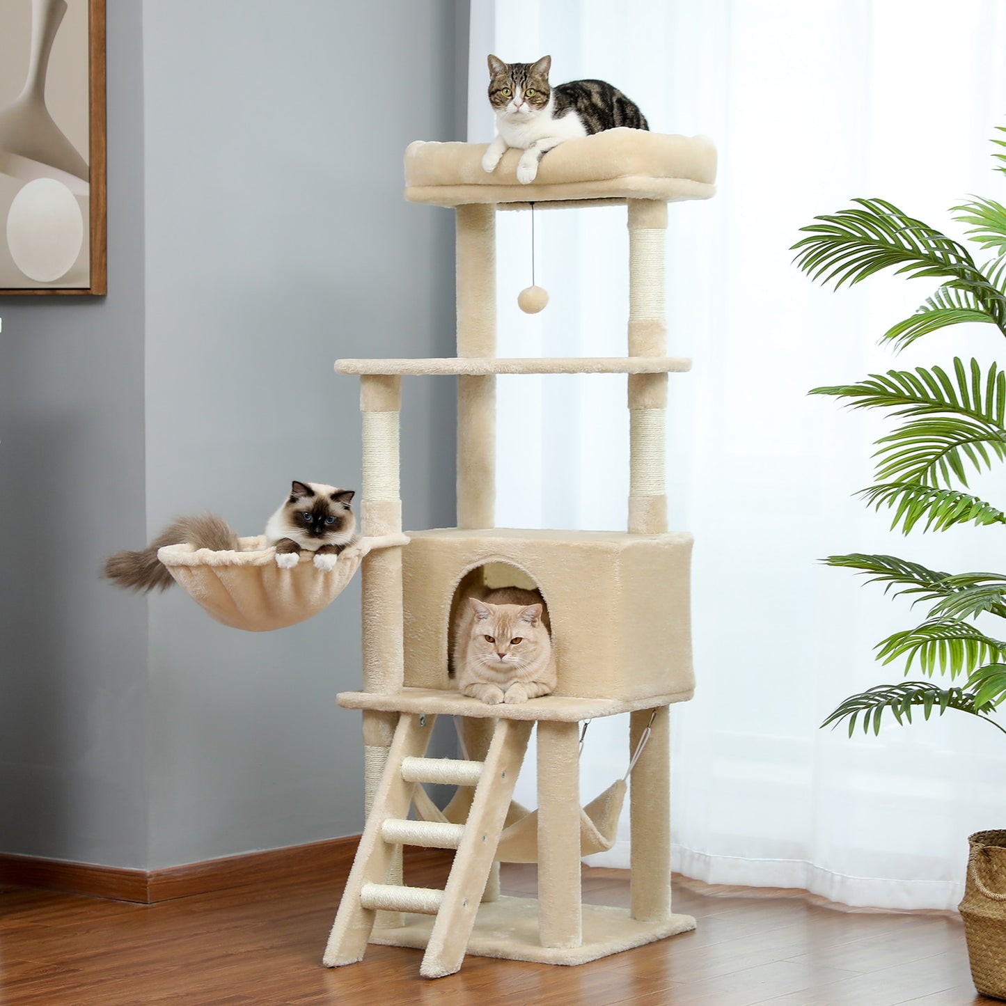 Free Shipping Luxury Cat Tree Condo