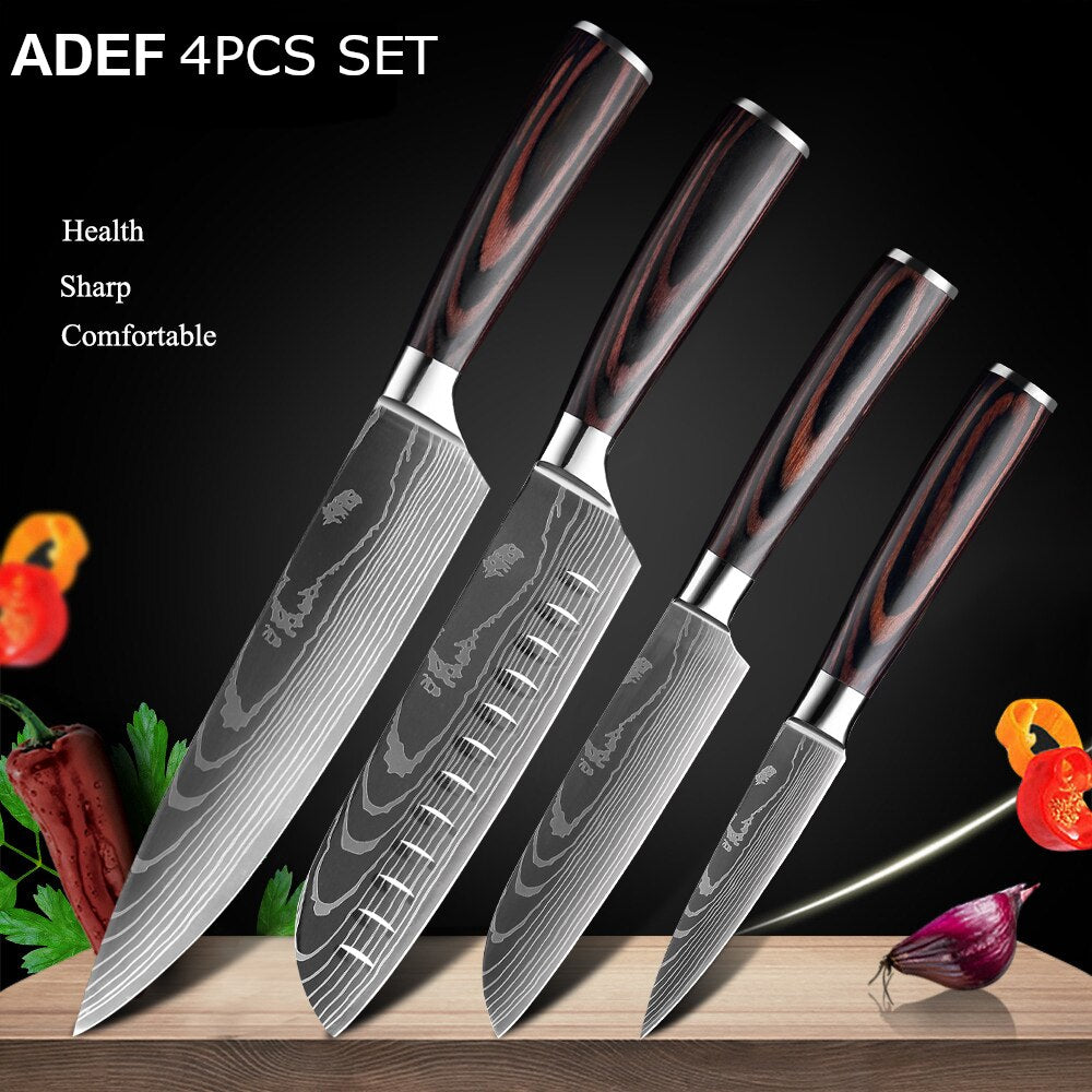 Japanese Kitchen Knives Set - northstarhomeandgarden