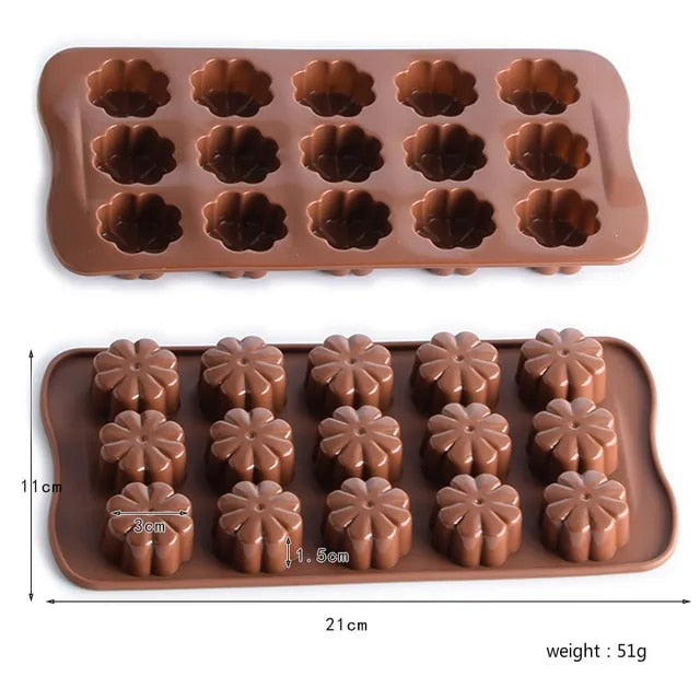 Mold 12 Chocolate Mold Fondant Patisserie Candy Bar Mold