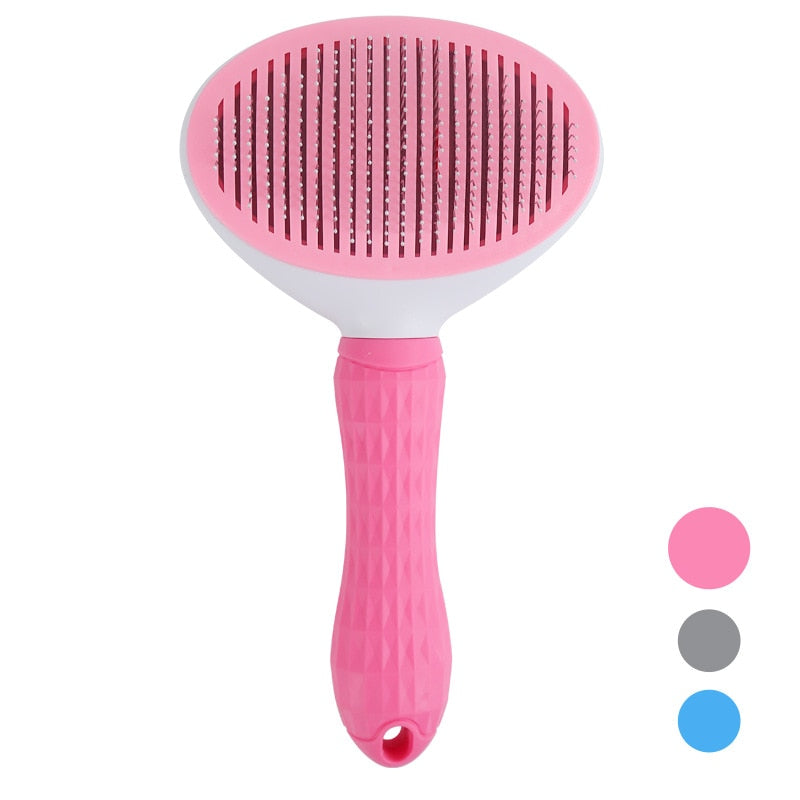 Dog Cat Massage Brush Stainless Steel Pet Grooming Combs