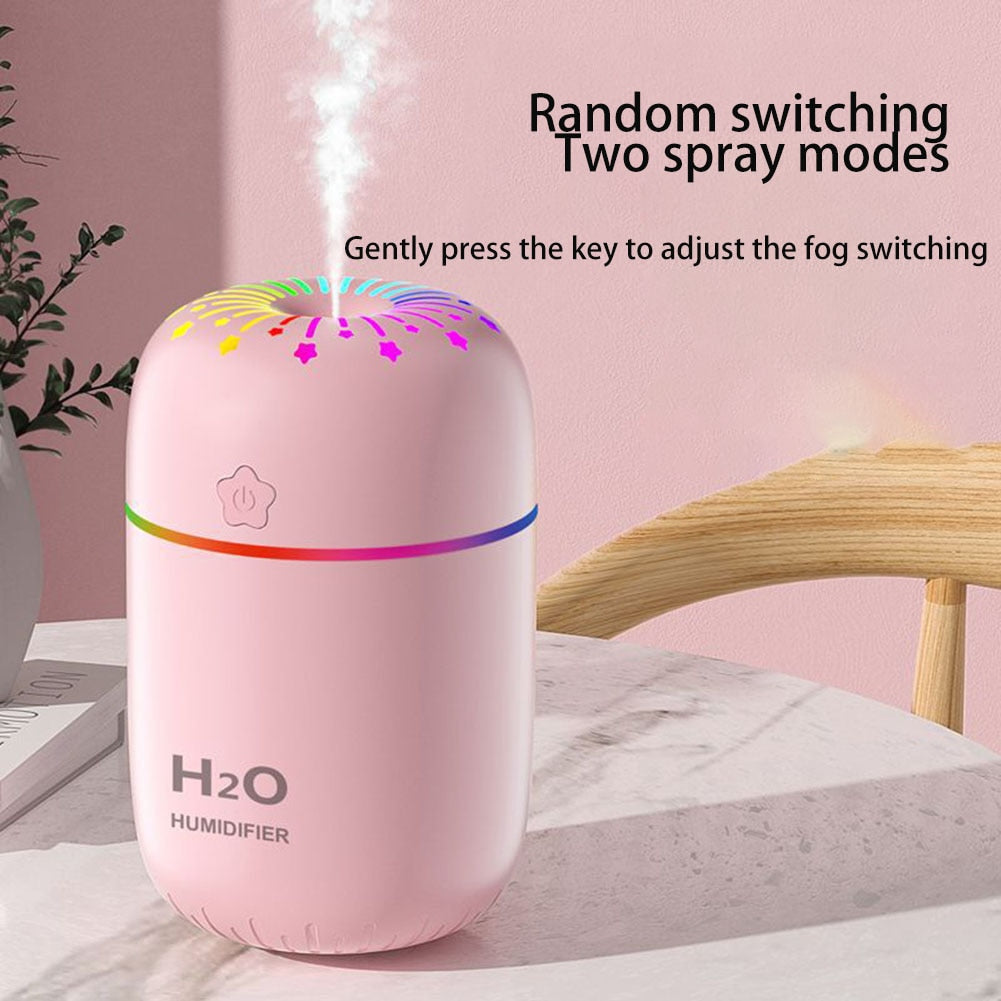 300ml Electric Aromatherapy USB Night Light Air Humidifier Home Car Desktop Aroma Oil Diffuser Mist Maker Lightweight Car Gifts