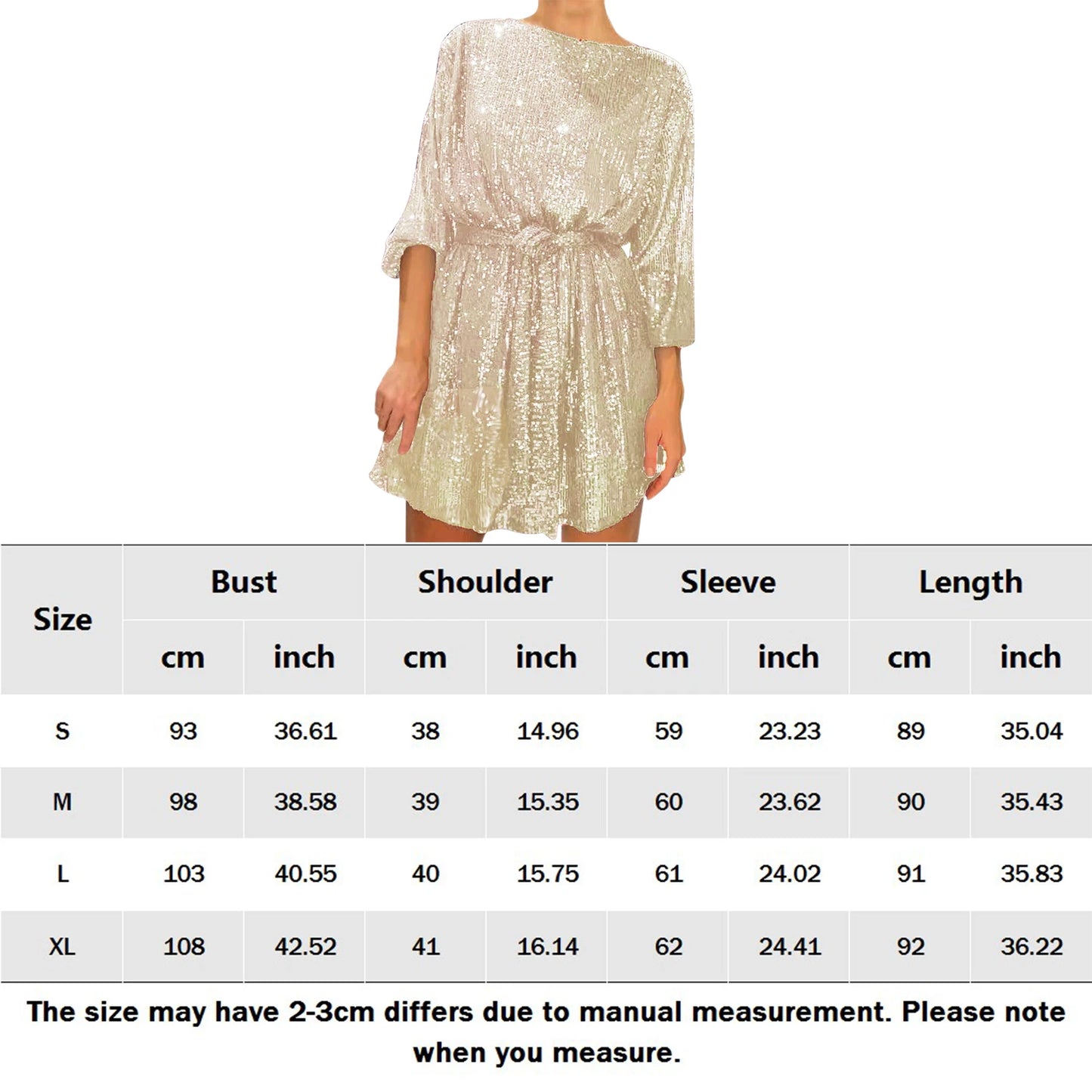 Women Sexy Glitter Dress Lace-up Sequins Ladies Short Dress Long Sleeve with Belt Sparkly Elegant Fashion Female Vestidos 2023