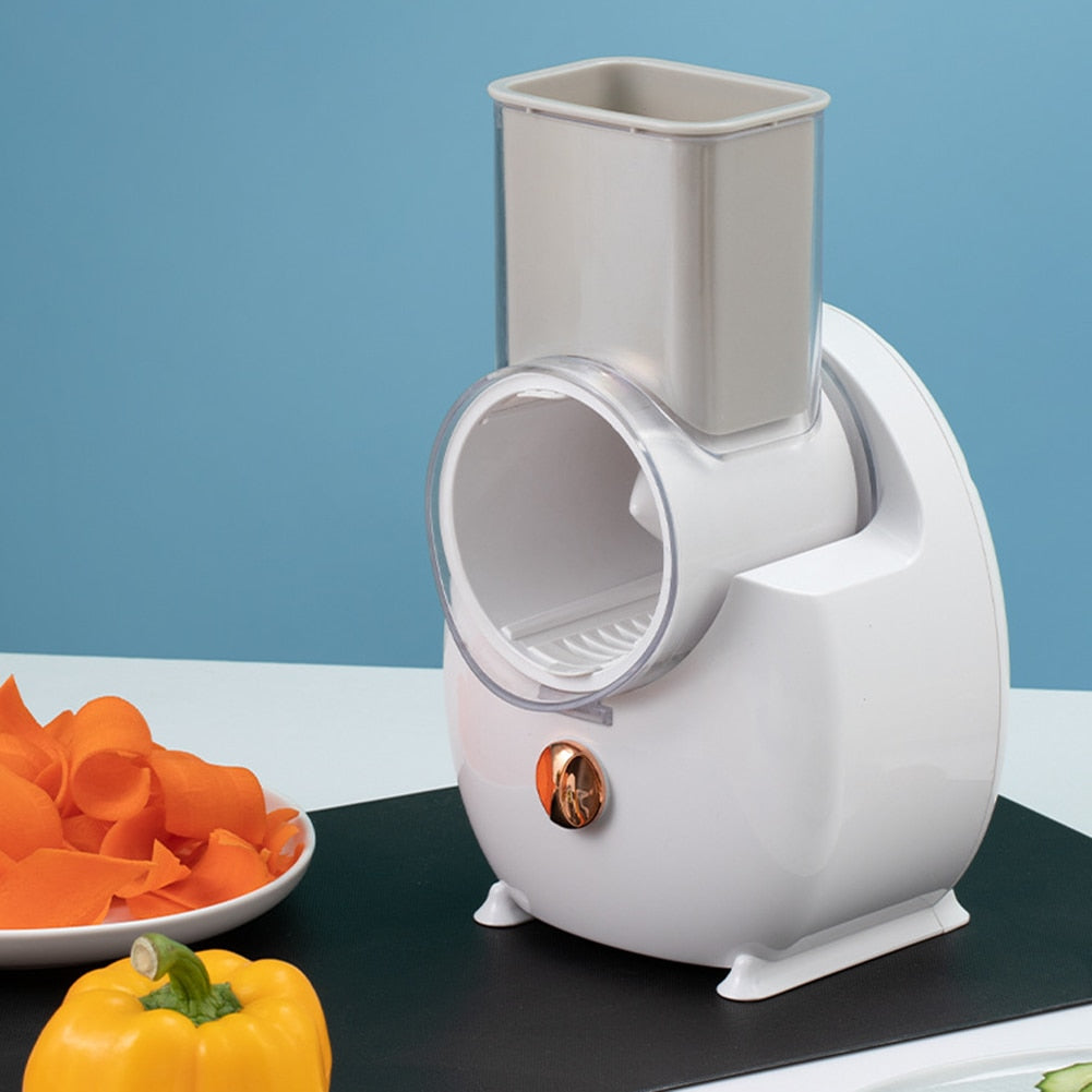 3-in-1 Electric Vegetable Shredder  Multifunctional Fruit Cutter Carrot Cheese Rechargeable Kitchen Accessories