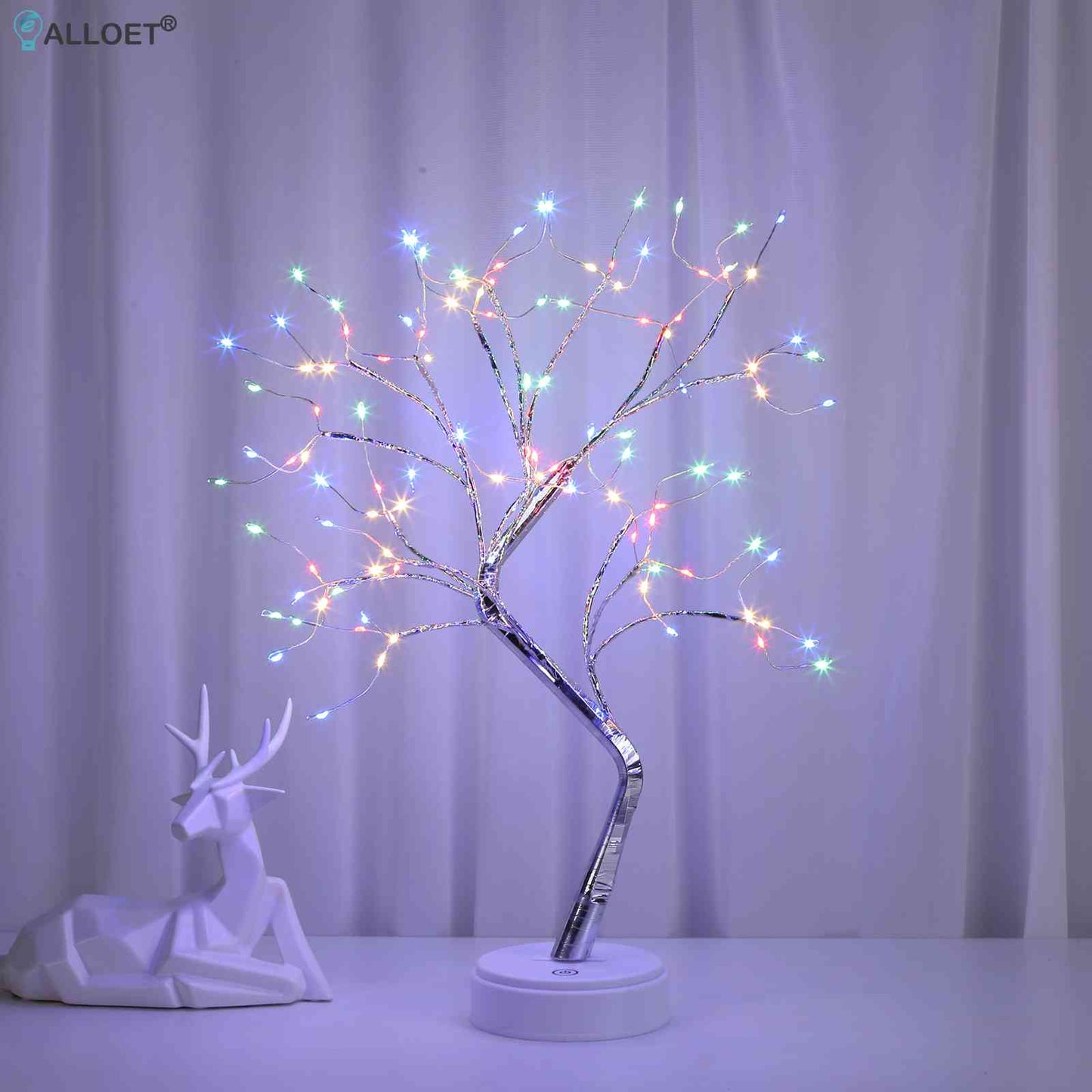 20 inch Tabletop Bonsai Tree Light Touch Switch 108 LED Lamp Tree