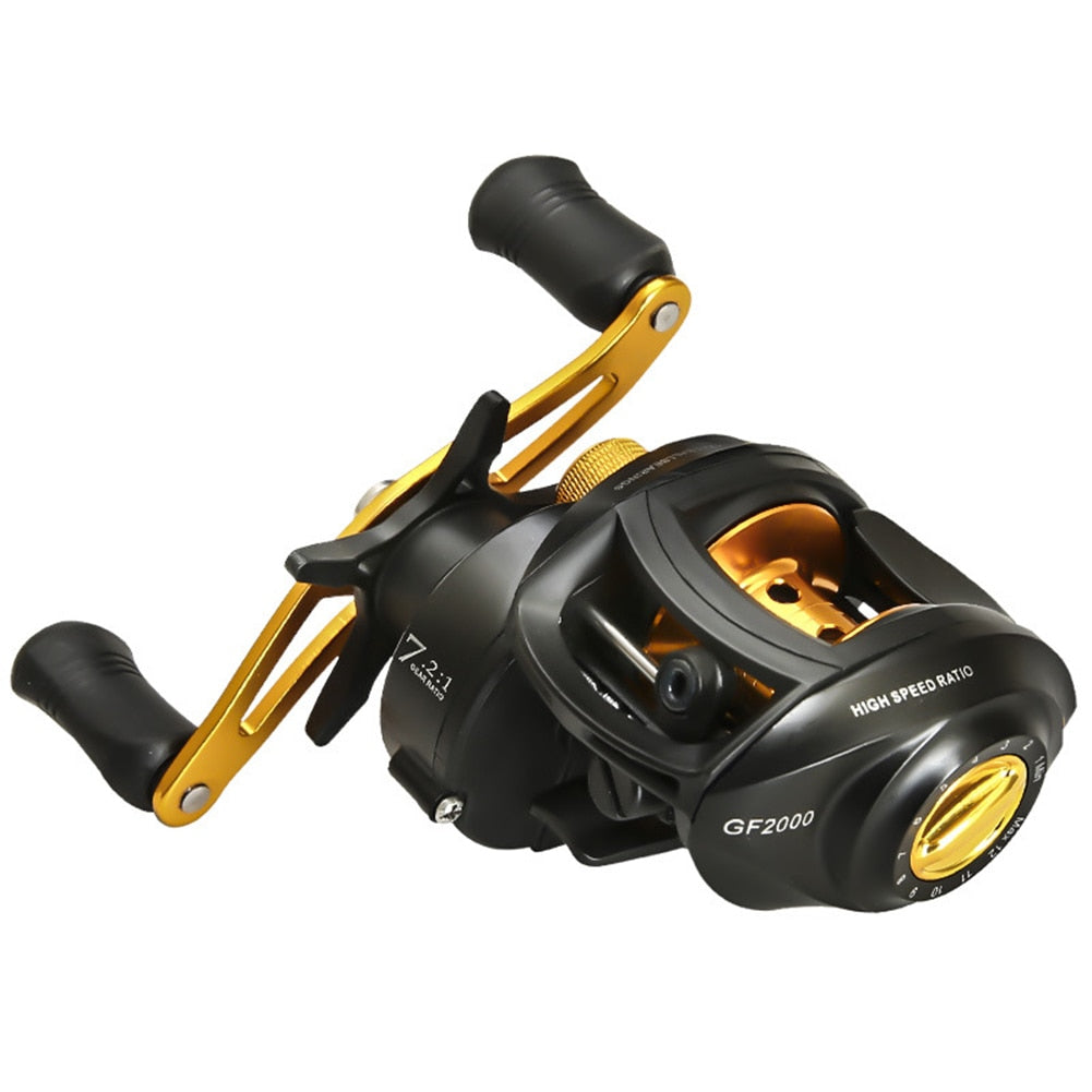 7.2:1 Fishing Spinning Casting Reel High Speed Gear Metal