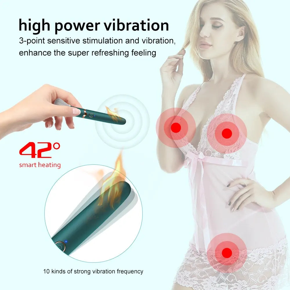 Bullet Vibrator for Women G-Spot Nipple Clitoral Makeup Brush Vibrators Stimulator AV Magic Wand Massage Sex Toys Stick Dildo