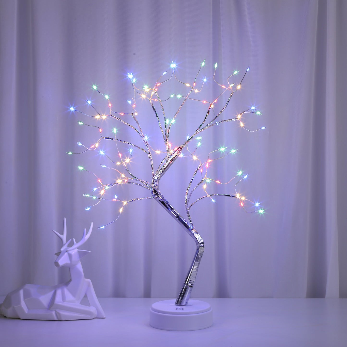 20 inch Tabletop Bonsai Tree Light Touch Switch 108 LED Lamp Tree