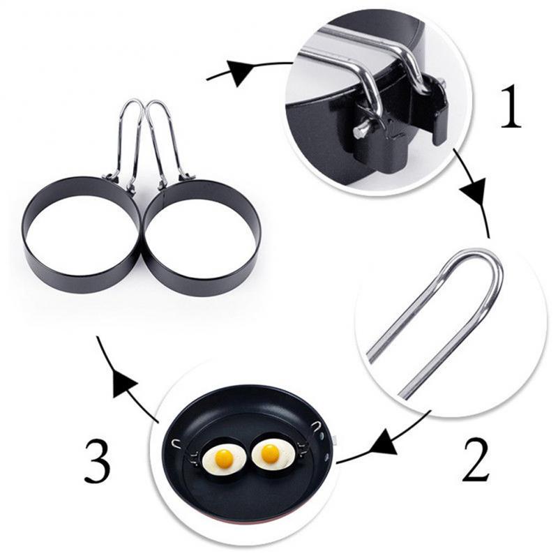 1Pcs Metal Egg Frying Rings Circle Round Fried Poach