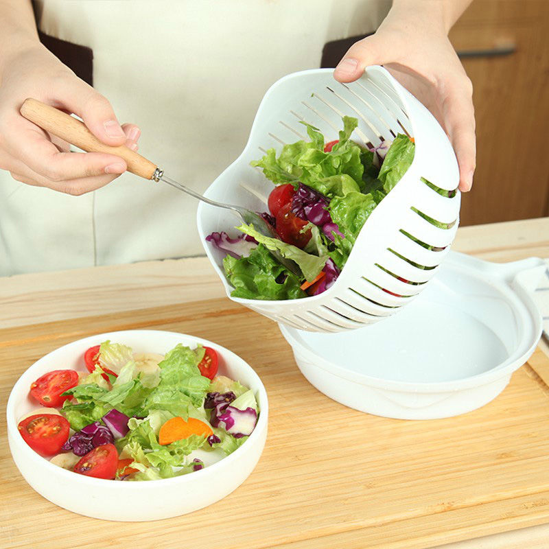 Chopper Vegetable Salad Cutter Cutting Bowl Vegetable Slices