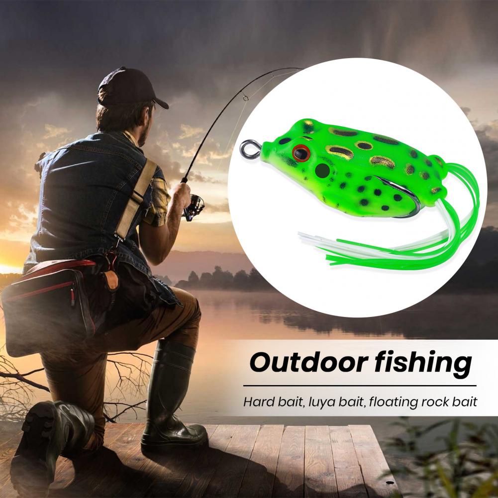 Soft Lure  Reusable Simulation Bite Resistant  Bionic Frog Fake Bait Angling Supplies