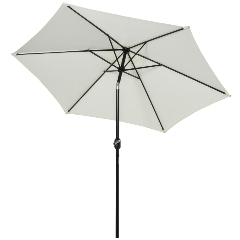 Outdoor Parasol Φ2.7x2.35m Umbrella with Aluminium Crank