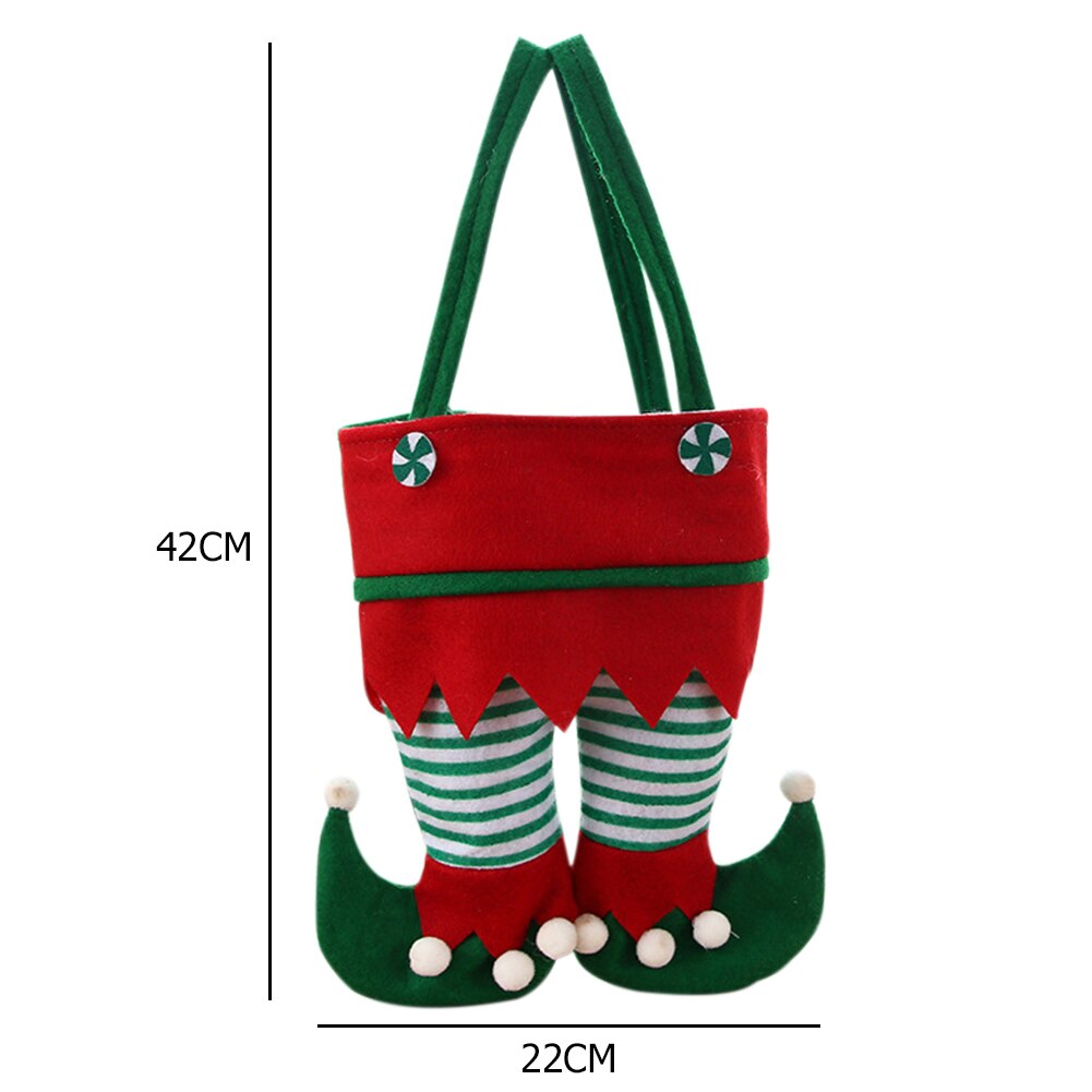 Christmas Elf Candy Bags Velvet Bags Santa Claus Pants