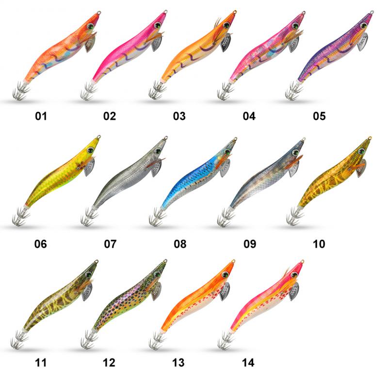 Fishing Supplies Bionic Design Squid Bait Hard Artificial Bait Fake Bait 3d Eye Swimbait Fish Bait