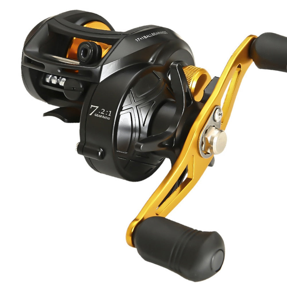 7.2:1 Fishing Spinning Casting Reel High Speed Gear Metal