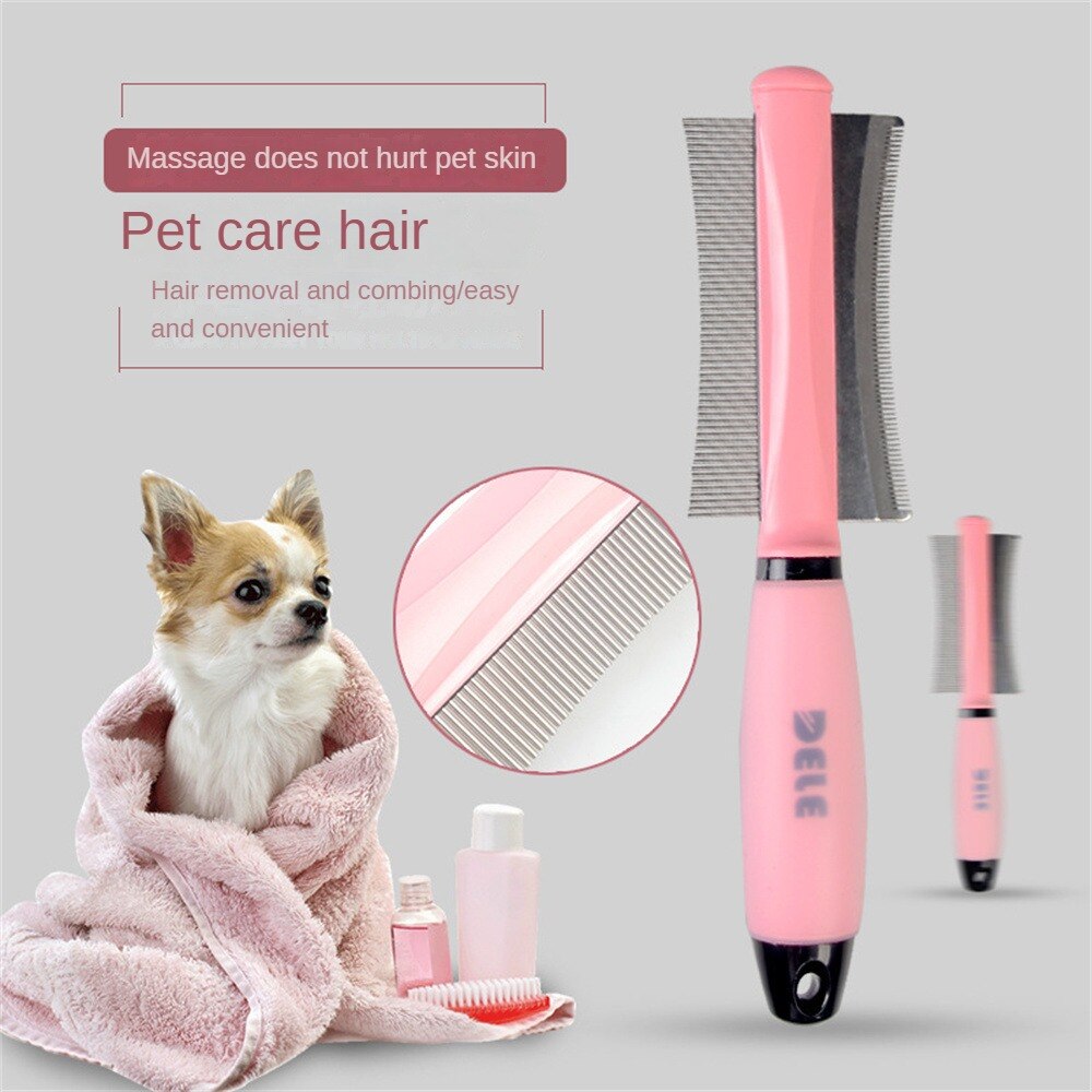 Pet Hair Combs Cat Dog Hair Remover Double-sided Easy Intimate Deshedding