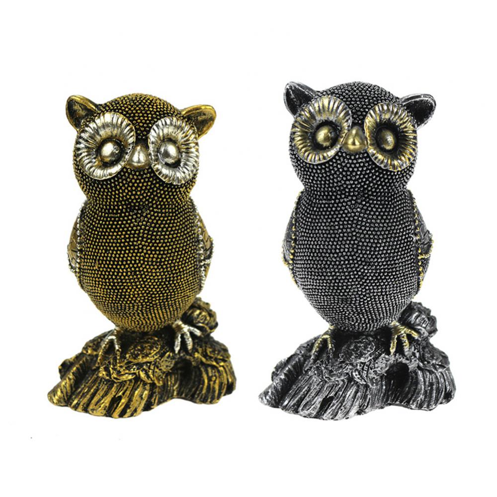 Retro Animal Ornament Owl Outdoor Garden   Ornament Resin Technology Home Decoration