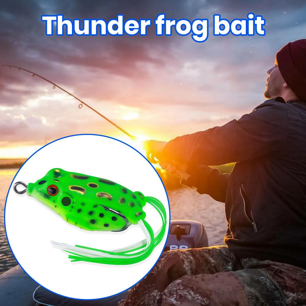 Soft Lure  Reusable Simulation Bite Resistant  Bionic Frog Fake Bait Angling Supplies