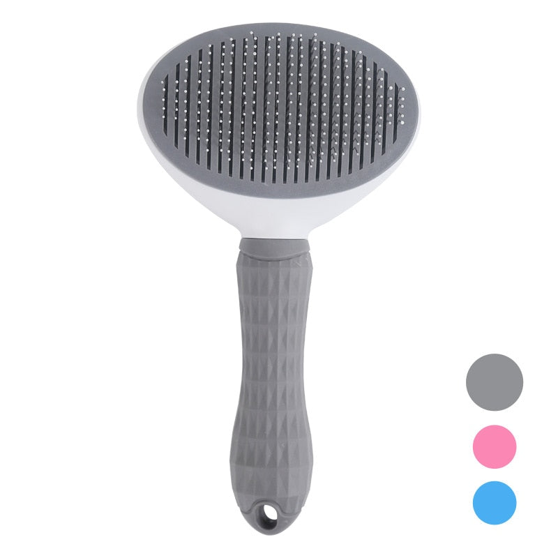 Dog Cat Massage Brush Stainless Steel Pet Grooming Combs