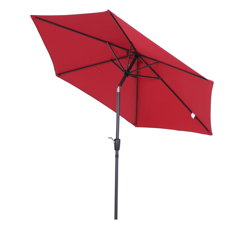 Outdoor Parasol Φ2.7x2.35m Umbrella with Aluminium Crank