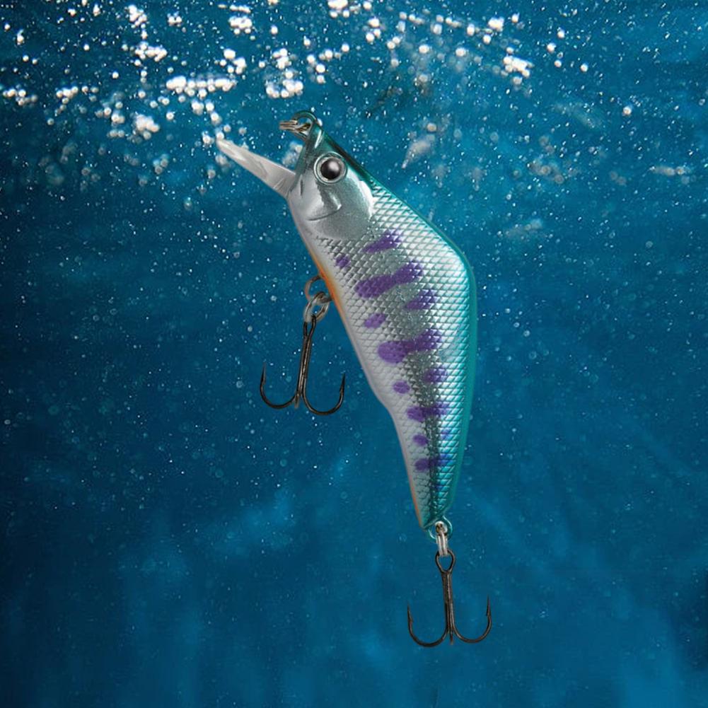 Fake Lure  Sturdy Painted Eco-friendly  Double Rings Minnow Sinking Bait Lake Fishing Supplies