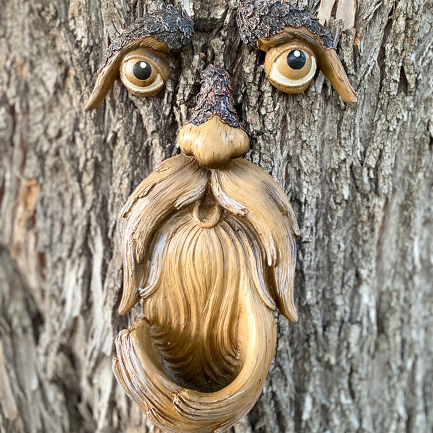 Tree Faces Decor Outdoor Funny