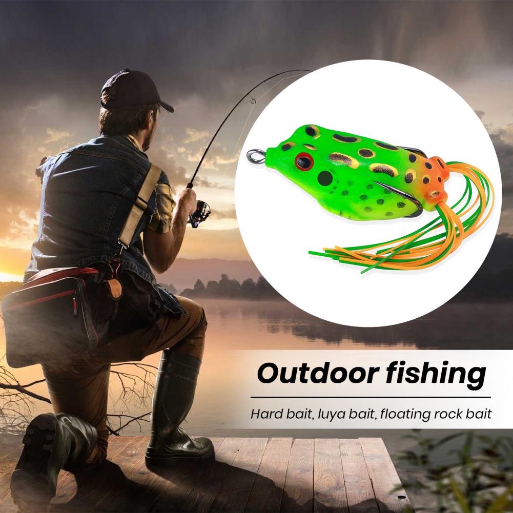 Soft Lure  Reusable Simulation Bite Resistant  Bionic Frog Fake Bait Angling Supplies