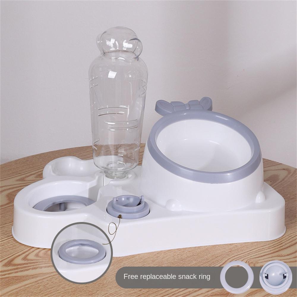 Automatic Pet Bowl   Food Water Feeder 4In1 Dispenser With Neck Protection