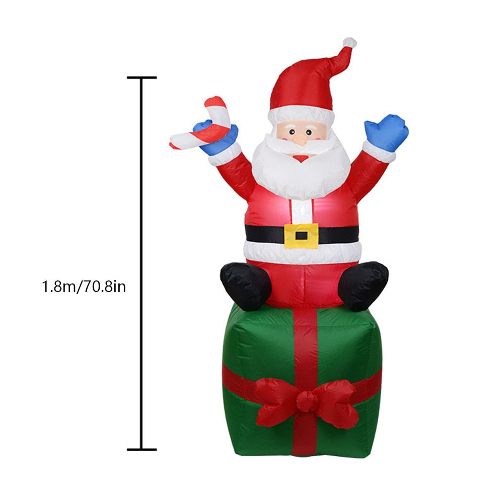 Inflatable Snowman Santa Claus Nutcracker Model with LED Light Inflatable