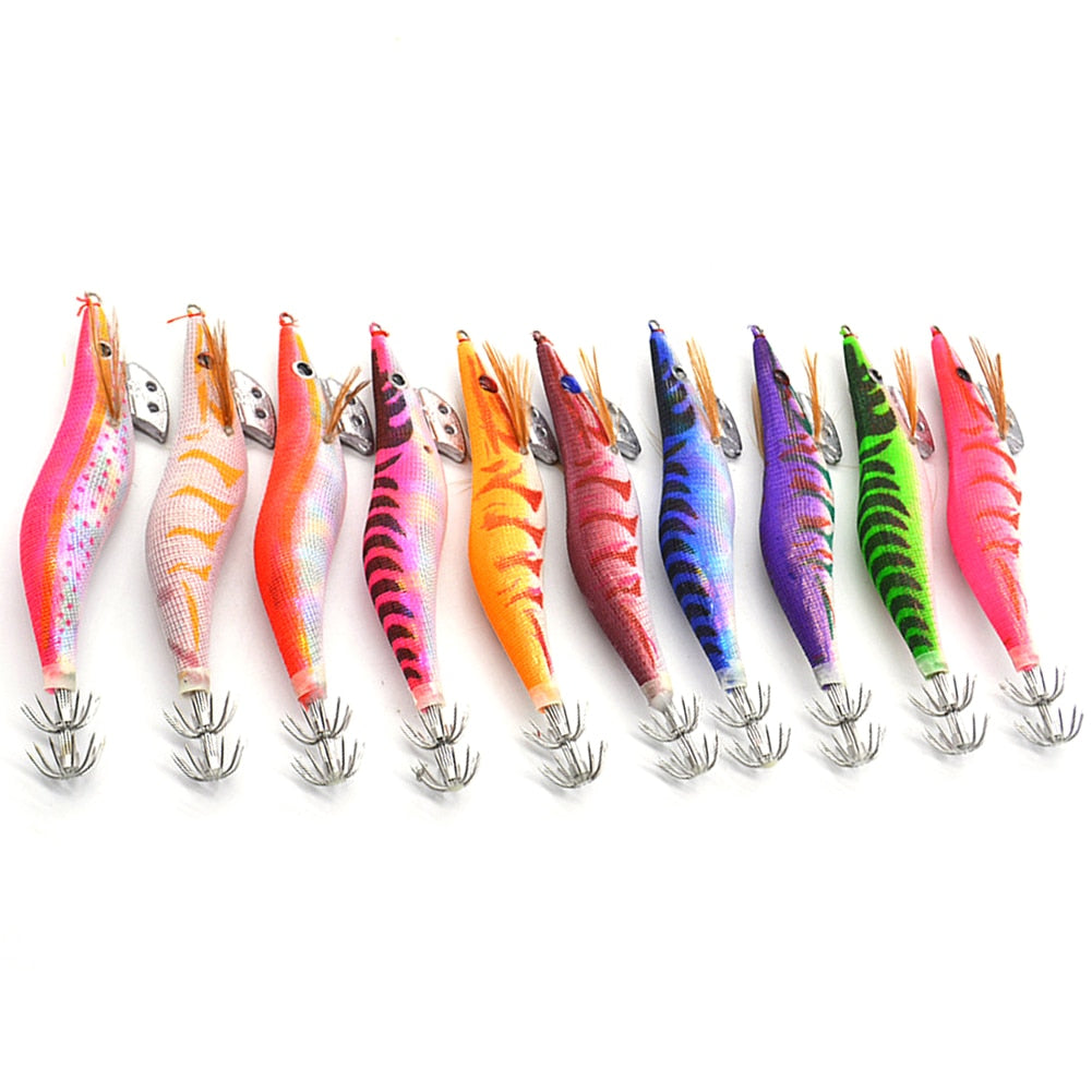 10pcs Jigging Fishing Lures Anti-corrosion Shrimp Fishing Lures