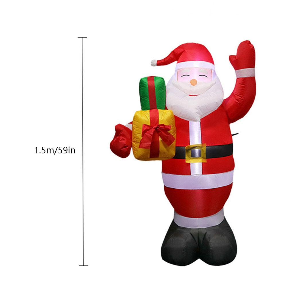 Inflatable Snowman Santa Claus Nutcracker Model with LED Light Inflatable